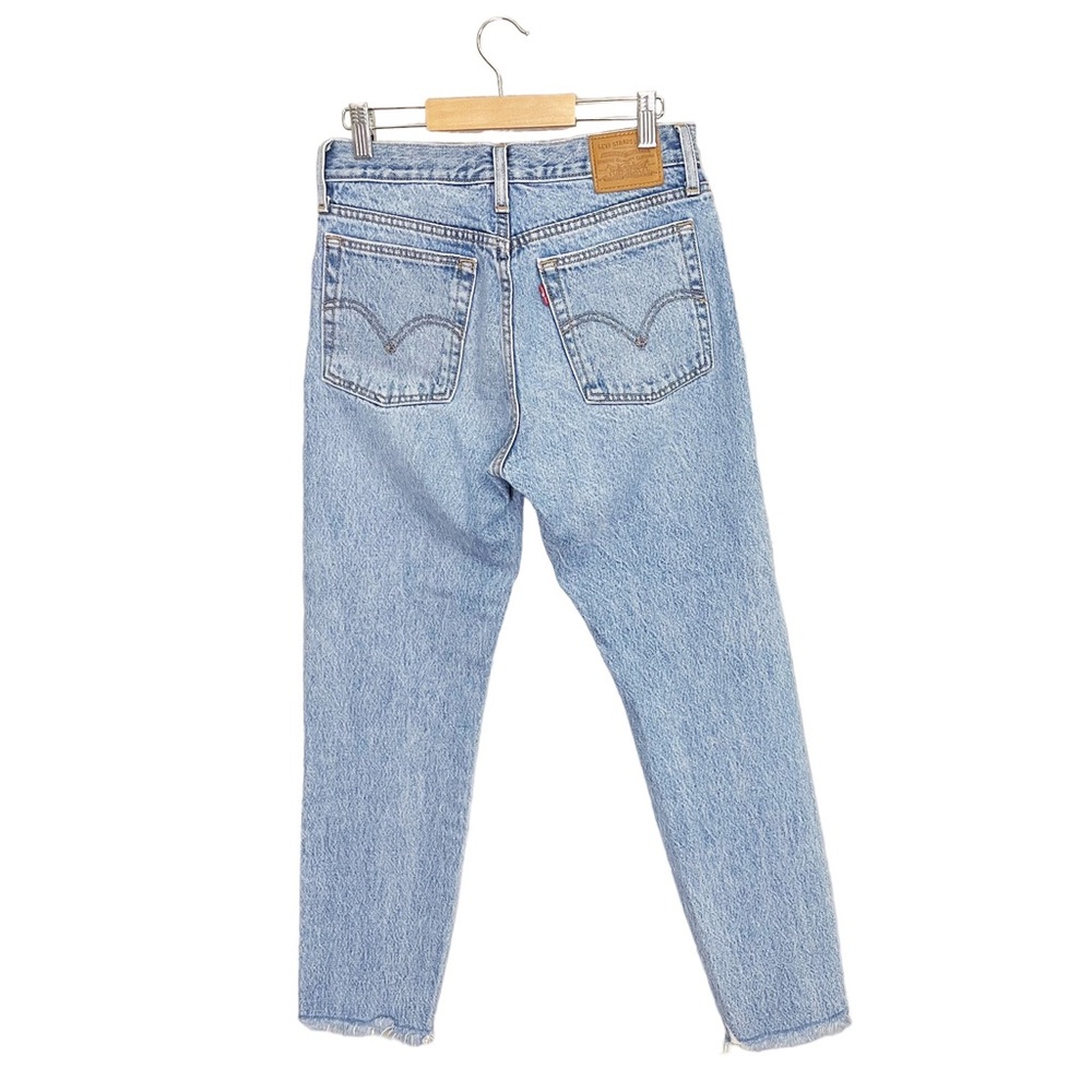 Levi’s Wedgie Icon Fit Frayed Jeans Shut Up Wash - Picture 3 of 8